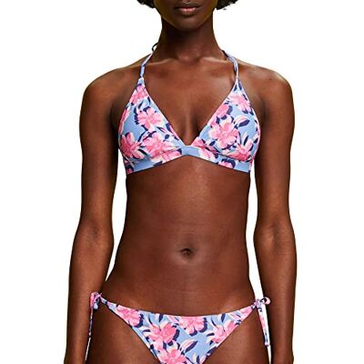 ESPRIT Palace Beach RCS Bikini Acolchado con Cuello Halter para Mujer, Color Azul Claro y Lavanda, 38/75A, Lavanda Azul Claro, A ESPRIT Palace Beach RCS Bikini Acolchado con Cuello Halter para Mujer, Color Azul Claro y Lavanda, 38/75A, Lavanda Azul Claro, A