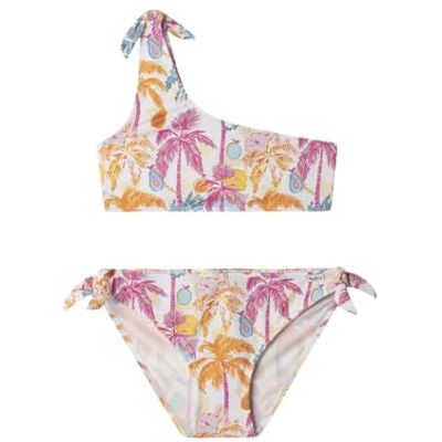 Pepe Jeans Conjunto de Bikini Tropical ASY para niña, Color Rosa (Fucsia Profundo), Talla 6 Pepe Jeans Conjunto de Bikini Tropical ASY para niña, Color Rosa (Fucsia Profundo), Talla 6