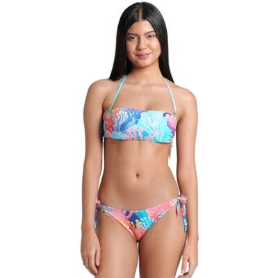 ARENA Women's Water Prints Bikini Bandeau Bañador de Dos Piezas Mujer (Pack de 1) ARENA Women's Water Prints Bikini Bandeau Bañador de Dos Piezas Mujer (Pack de 1)