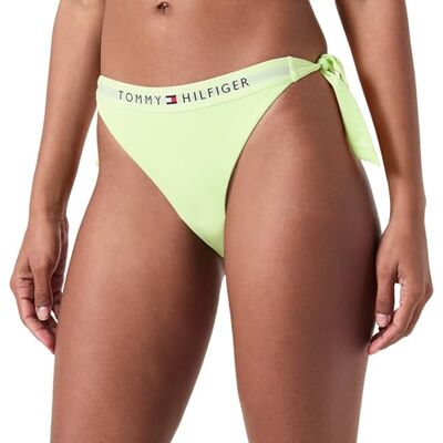 Tommy Hilfiger Braguita de Bikini para Mujer Side Tie Cheeky Bikini para Anudar en los Laterales, Verde (Faded Lime), L Tommy Hilfiger Braguita de Bikini para Mujer Side Tie Cheeky Bikini para Anudar en los Laterales, Verde (Faded Lime), L