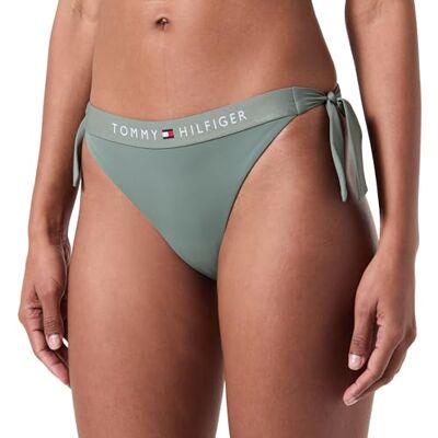 Tommy Hilfiger Braguita de Bikini para Mujer Side Tie Cheeky Bikini para Anudar en los Laterales, Multicolor (Stonewash Green), L Tommy Hilfiger Braguita de Bikini para Mujer Side Tie Cheeky Bikini para Anudar en los Laterales, Multicolor (Stonewash Green), L