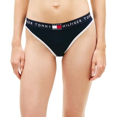 Tommy Hilfiger Braguita de Bikini Mujer Acanalada, Azul (Dark Night Navy), XS Tommy Hilfiger Braguita de Bikini Mujer Acanalada, Azul (Dark Night Navy), XS