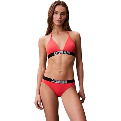 Calvin Bikini Bañador para Mujer, Color Rosa (Rosa Perforado), Talla S Calvin Bikini Bañador para Mujer, Color Rosa (Rosa Perforado), Talla S