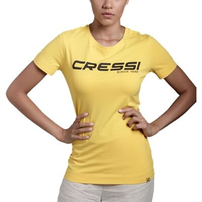 CRESSI T-Shirt, Lady, Amarillo Negro, XL CRESSI T-Shirt, Lady, Amarillo Negro, XL