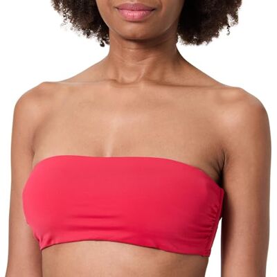Calvin Top Bikini Tipo Bandeau Mujer con Relleno extraíble, Rojo (Quaint Berry), 2XL Calvin Top Bikini Tipo Bandeau Mujer con Relleno extraíble, Rojo (Quaint Berry), 2XL