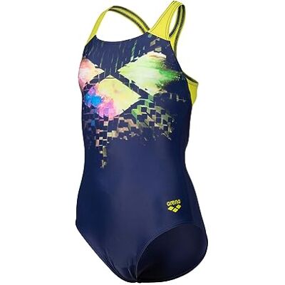ARENA Bañador con Forro Delantero Feel para niña, Multi Pixels Swim Pro Back ARENA Bañador con Forro Delantero Feel para niña, Multi Pixels Swim Pro Back