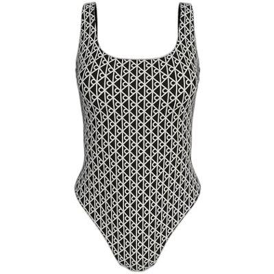 Calvin Traje de baño Mujer Scoop Back One Piece con Espalda escotada, Negro (Black), M Calvin Traje de baño Mujer Scoop Back One Piece con Espalda escotada, Negro (Black), M