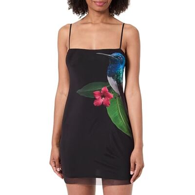 Desigual Swim_COLIBRÍ Straps Swimwear Cover Up, Negro, L Women's Desigual Swim_COLIBRÍ Straps Swimwear Cover Up, Negro, L Women's