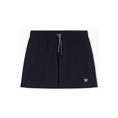 Giorgio Armani Boxer Satin Label para Hombre, Color Azul, Talla L Giorgio Armani Boxer Satin Label para Hombre, Color Azul, Talla L