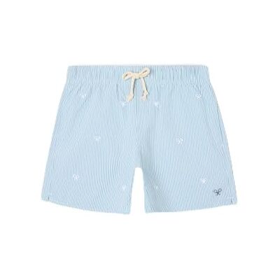 SILBON Bañador Rayas Finas Logo Verde para Hombre Talla S SILBON Bañador Rayas Finas Logo Verde para Hombre Talla S