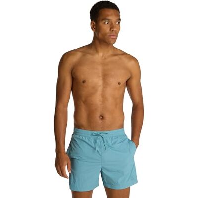Calvin Bañador para Hombre Medium Drawstring Pernera Media, Azul (Adriatic Blue), XL Calvin Bañador para Hombre Medium Drawstring Pernera Media, Azul (Adriatic Blue), XL