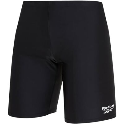 Reebok Ensley Pantalones Cortos de natación para Hombre, con Cintura elástica y Forro Interior, Estilo atlético, Largo para Entrenamiento y Comodidad, Negro, L Reebok Ensley Pantalones Cortos de natación para Hombre, con Cintura elástica y Forro Interior, Estilo atlético, Largo para Entrenamiento y Comodidad, Negro, L