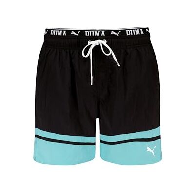PUMA Colour Block, Pantalones Cortos de los Hombres, Black, PUMA Colour Block, Pantalones Cortos de los Hombres, Black,