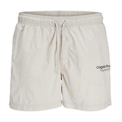 JACK & JONES Jpstnaxos Jjswim Vesterbro Sn Pls Pantalones Cortos para Hombre, Moonbeam, 46 JACK & JONES Jpstnaxos Jjswim Vesterbro Sn Pls Pantalones Cortos para Hombre, Moonbeam, 46