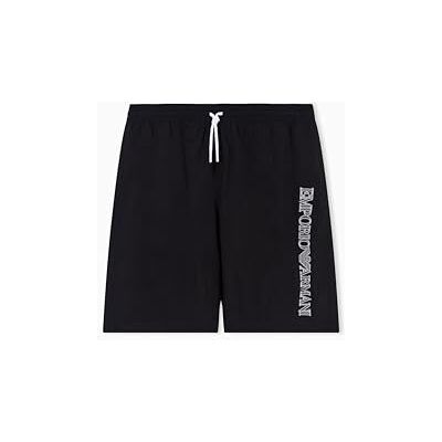 Giorgio Armani Bermudas con Logotipo Bordado para Hombre, Color Negro, Talla L Giorgio Armani Bermudas con Logotipo Bordado para Hombre, Color Negro, Talla L