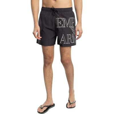 Giorgio Armani Traje de baño sólido con Logotipo Atrevido de 4 Pulgadas para Hombre, Negro -, X-Large Giorgio Armani Traje de baño sólido con Logotipo Atrevido de 4 Pulgadas para Hombre, Negro -, X-Large