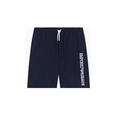 Giorgio Armani Bermudas con logotipo bordado para hombre, color azul, talla L Giorgio Armani Bermudas con logotipo bordado para hombre, color azul, talla L