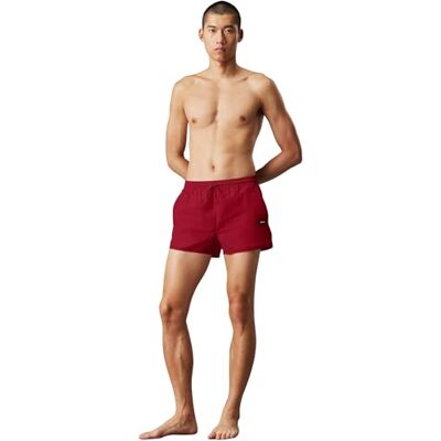 Calvin Bañador Hombre Runner Secado rápido, Rojo (Quaint Berry), S Calvin Bañador Hombre Runner Secado rápido, Rojo (Quaint Berry), S