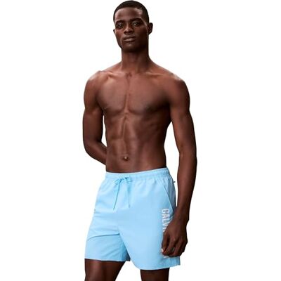 Calvin Bañador Hombre Medium Drawstring con cordón Ajustable, Azul (Chilly Blue), 3XL Calvin Bañador Hombre Medium Drawstring con cordón Ajustable, Azul (Chilly Blue), 3XL