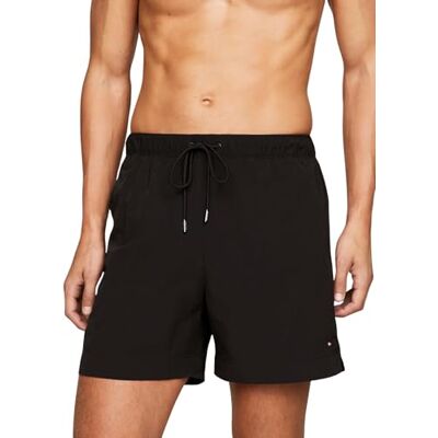 Tommy Hilfiger Bañador para Hombre Medium Drawstring Pernera Media, Negro (Black), XL Tommy Hilfiger Bañador para Hombre Medium Drawstring Pernera Media, Negro (Black), XL