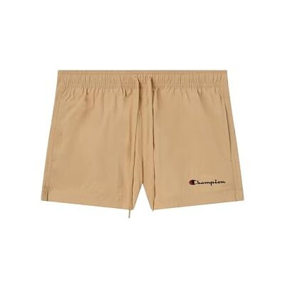 Champion Pantalones Cortos de Playa Legacy para Hombre con Logotipo pequeño, Beige (Ms091), L Champion Pantalones Cortos de Playa Legacy para Hombre con Logotipo pequeño, Beige (Ms091), L