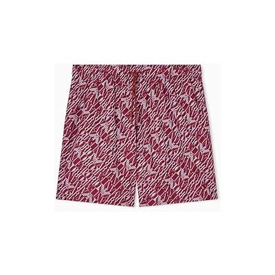 Giorgio Armani Boxer Bañador para Hombre, Diagon.Logo Borgoña, M Giorgio Armani Boxer Bañador para Hombre, Diagon.Logo Borgoña, M