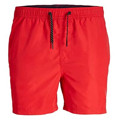 JACK & JONES Bañador para Hombre Jpstfiji Jjswim Solid Sn PS, Rojo Chino., 46 Grande JACK & JONES Bañador para Hombre Jpstfiji Jjswim Solid Sn PS, Rojo Chino., 46 Grande