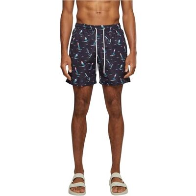 Urban Classics Bañador Hombre Bermudas Cortos, Shorts de Baño para Natación, Secado Rápido para Vacaciones, Color: Surf Aop, Talla: S Urban Classics Bañador Hombre Bermudas Cortos, Shorts de Baño para Natación, Secado Rápido para Vacaciones, Color: Surf Aop, Talla: S