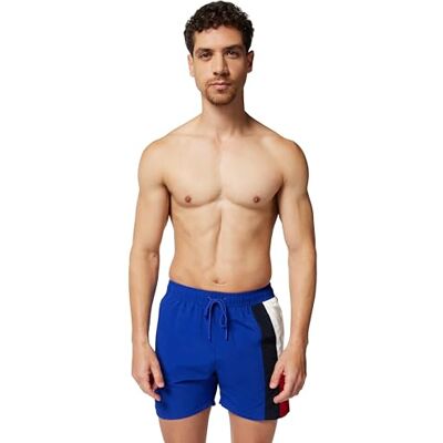 Tommy Hilfiger Bañador Hombre Medium Drawstring con Cintura Ajustable, Azul (Wedge Blue), XL Tommy Hilfiger Bañador Hombre Medium Drawstring con Cintura Ajustable, Azul (Wedge Blue), XL
