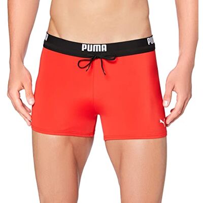 PUMA Logo Men's Swimming Trunks Bañador, Rojo, S para Hombre PUMA Logo Men's Swimming Trunks Bañador, Rojo, S para Hombre