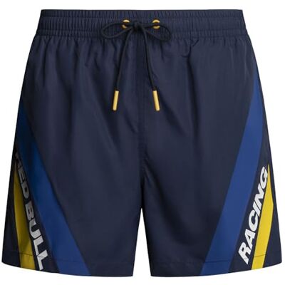 Pepe Jeans Red Bull Racing X RBR Lines Print Pantalones Cortos, Azul (Azul Marino), M para Hombre Pepe Jeans Red Bull Racing X RBR Lines Print Pantalones Cortos, Azul (Azul Marino), M para Hombre