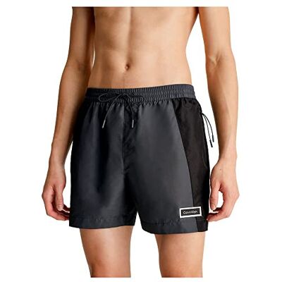 Calvin Hombre Bañador Medium Drawstring Pernera Larga, Gris (Oil Grey), M Calvin Hombre Bañador Medium Drawstring Pernera Larga, Gris (Oil Grey), M