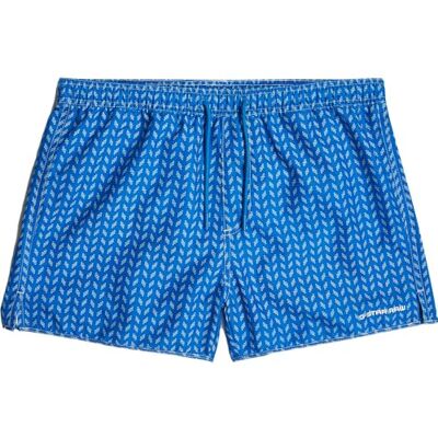 G-STAR Para Hombre Bañador Carnic 2.0 Allover, Multicolor (Pop Blue Chevron -C331-H374), S G-STAR Para Hombre Bañador Carnic 2.0 Allover, Multicolor (Pop Blue Chevron -C331-H374), S