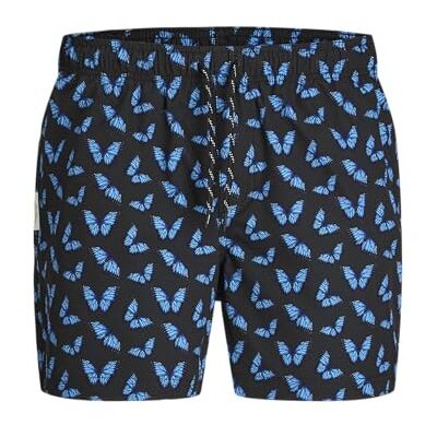 JACK & JONES Jpstmaui Jjswim Novelty AOP AKM Pls, Negro, 46 Hombres JACK & JONES Jpstmaui Jjswim Novelty AOP AKM Pls, Negro, 46 Hombres