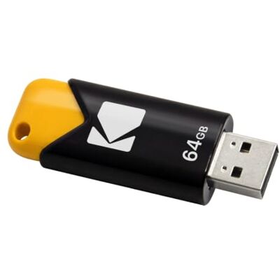 Kodak Unidad flash USB 3.2 de 64 GB Serie B110S Hasta 100 Mb/s, sin tapa Kodak Unidad flash USB 3.2 de 64 GB Serie B110S Hasta 100 Mb/s, sin tapa
