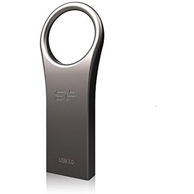 Silicon Power Jewel J80 SP016GBUF3J80V1T Memoria USB 3.0 de 16 GB, llave, color titanio Silicon Power Jewel J80 SP016GBUF3J80V1T Memoria USB 3.0 de 16 GB, llave, color titanio
