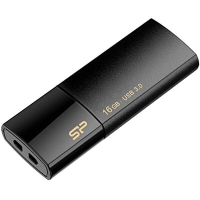 Silicon Power Blaze B05 Memoria USB 3.0 de 16 GB, retráctil, Color Negro Silicon Power Blaze B05 Memoria USB 3.0 de 16 GB, retráctil, Color Negro
