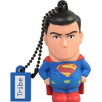 Tribe Warner Bros DC Comics Superman Movie Memoria USB 2.0 de 16 GB Pendrive Flash Drive de goma con llavero, multicolor Tribe Warner Bros DC Comics Superman Movie Memoria USB 2.0 de 16 GB Pendrive Flash Drive de goma con llavero, multicolor