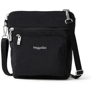 Baggallini Modern Pocket Crossbody Bag for Women, 8.5"x8.5" Handbag Purse with RFID, Lightweight Water-Resistant, Bolso Bandolera Bolsillos Mujeres, Negro, Talla única Baggallini Modern Pocket Crossbody Bag for Women, 8.5"x8.5" Handbag Purse with RFID, Lightweight Water-Resistant, Bolso Bandolera Bolsillos Mujeres, Negro, Talla única