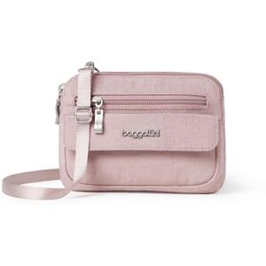 Baggallini Modern Everywhere Mini Crossbody for Women-7x0.8x5.5 Cross Body Small Purse Travel Bag-Quick-Access Pocket, Mujeres, Blush Shimmer, Talla única Baggallini Modern Everywhere Mini Crossbody for Women-7x0.8x5.5 Cross Body Small Purse Travel Bag-Quick-Access Pocket, Mujeres, Blush Shimmer, Talla única
