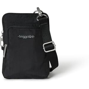 Baggallini Bolso bandolera de actividad antirrobo, negro (Negro), Talla única Baggallini Bolso bandolera de actividad antirrobo, negro (Negro), Talla única