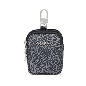 Baggallini Mini Bolsa Go para Mujer, Talla única, Estampado de Flor de Medianoche, Talla única, Mini Bolsa para Llevar Baggallini Mini Bolsa Go para Mujer, Talla única, Estampado de Flor de Medianoche, Talla única, Mini Bolsa para Llevar