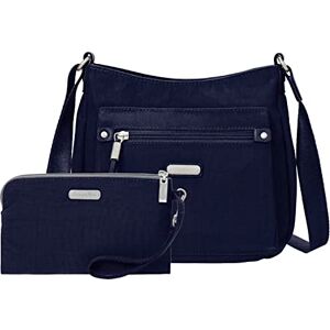 Baggallini Uptown Bagg con pulsera RFID para teléfono, Azul, Talla única Baggallini Uptown Bagg con pulsera RFID para teléfono, Azul, Talla única
