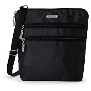 Baggallini Crossbody Bag, Bolso Essential para Mujer – Soporte para Tarjetas RFID Integrado – Cartera Cruzada con Bolsillo para teléfono móvil de Acceso rápido, Negro Baggallini Crossbody Bag, Bolso Essential para Mujer – Soporte para Tarjetas RFID Integrado – Cartera Cruzada con Bolsillo para teléfono móvil de Acceso rápido, Negro