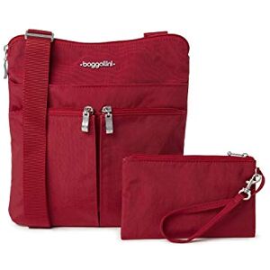 Baggallini Nailon Clásico Horizon Bolso Cruzado Apple, One Size Baggallini Nailon Clásico Horizon Bolso Cruzado Apple, One Size
