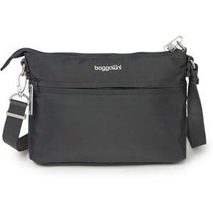 Baggallini Memento Bolso bandolera antirrobo, Gris (Carbón), Talla única Baggallini Memento Bolso bandolera antirrobo, Gris (Carbón), Talla única