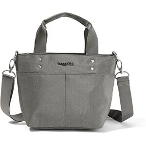 Baggallini Mini bolsa de transporte, Brillo de plata de ley., Talla única Baggallini Mini bolsa de transporte, Brillo de plata de ley., Talla única