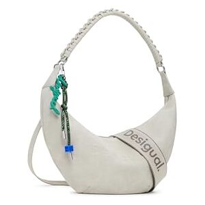 Desigual bolso bandolera bolso de hombro Zante Half Logo Crossbody Bag Piedra crema Desigual bolso bandolera bolso de hombro Zante Half Logo Crossbody Bag Piedra crema