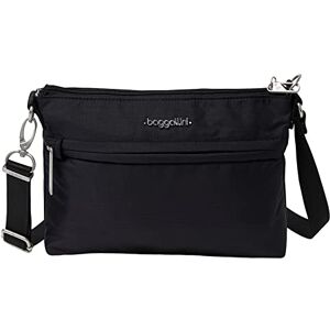 Baggallini Securtex-Bolso Bandolera antirrobo, Cuerpo Cruzado para Mujer, Black, Talla única Baggallini Securtex-Bolso Bandolera antirrobo, Cuerpo Cruzado para Mujer, Black, Talla única
