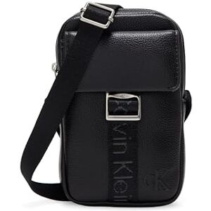 Calvin Cargo Phone Crossbody Lv04d1091g, Crossover para Hombre, Black (Black/Desert Taupe), One Size Calvin Cargo Phone Crossbody Lv04d1091g, Crossover para Hombre, Black (Black/Desert Taupe), One Size